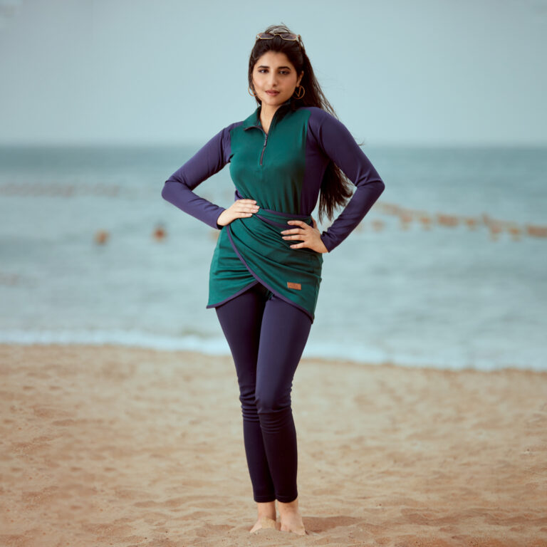 ⁦مايوه بوركيني أخضر⁩ - الصورة ⁦3⁩