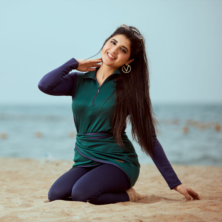 ⁦مايوه بوركيني أخضر⁩ - الصورة ⁦4⁩