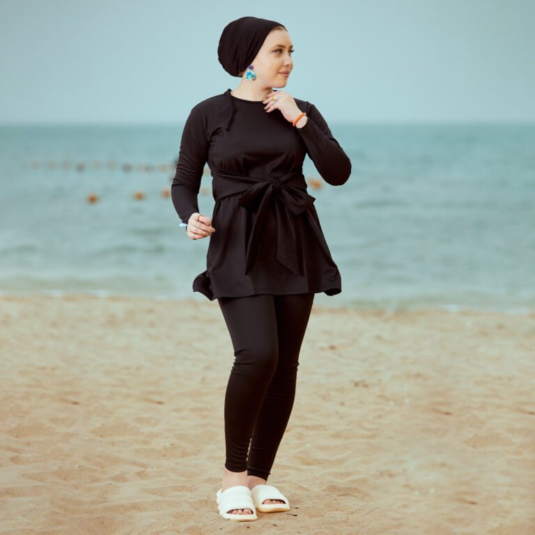 مايوه بوركيني تونيك اسود