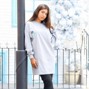 سويتشيرت مطبوع جراي